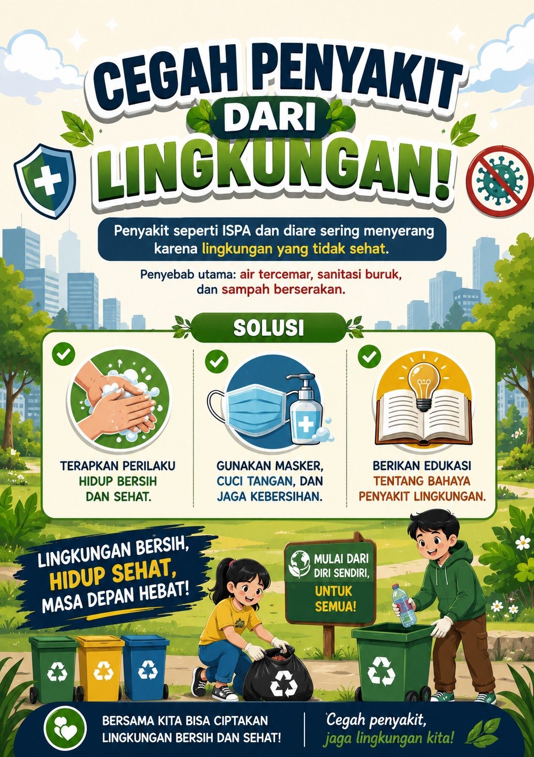 CEGAH PENYATKIT DARI LINGKUNGAN